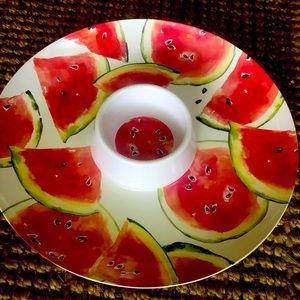TJ Maxx Watermelon 🍉 large tray/chip n salsa